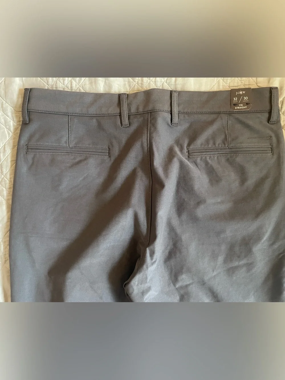J.CREW 770 Straight-fit tech pant in Atlantic Slate Size 32 NWT $128 CH697